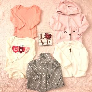 5 piece set  bundle 6-12M